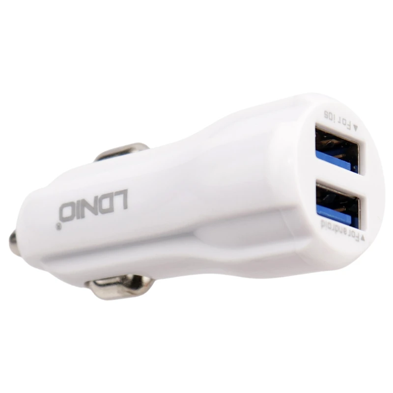 شارژر فندکی فست شارژ Ldnio C331 3.4A 17W + کابل میکرو یو اس بی