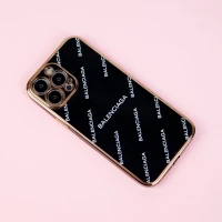 قاب طرحدار My Case محافظ لنزدار iPhone 13 Pro Max مشکی