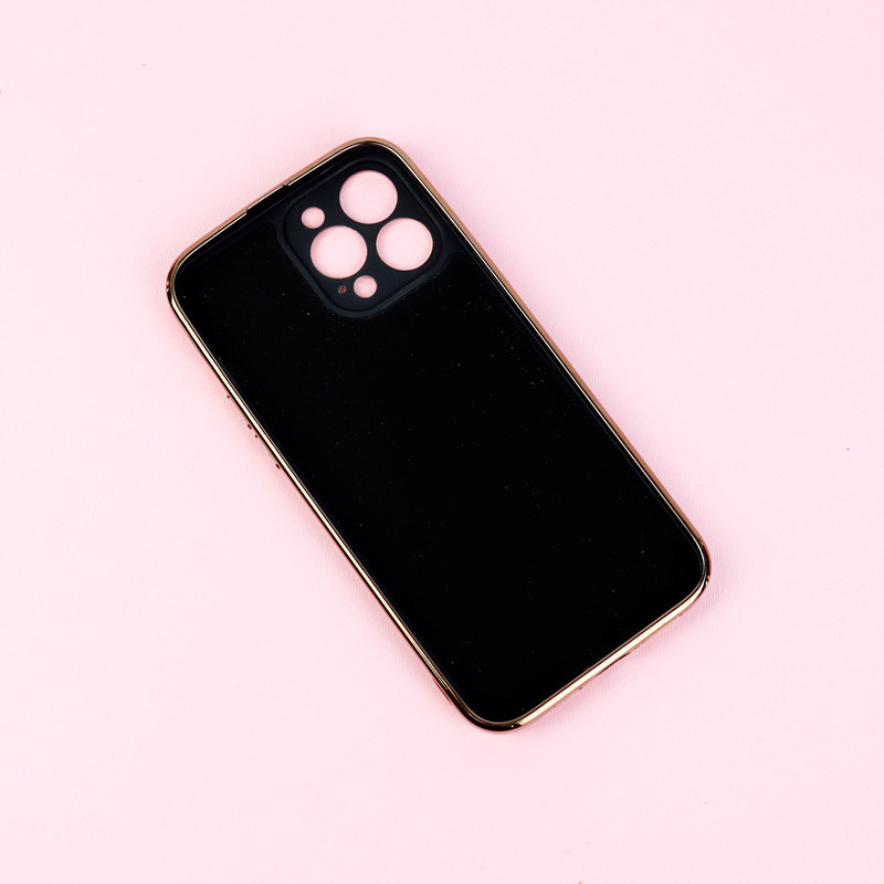 قاب طرحدار My Case محافظ لنزدار iPhone 13 Pro Max مشکی