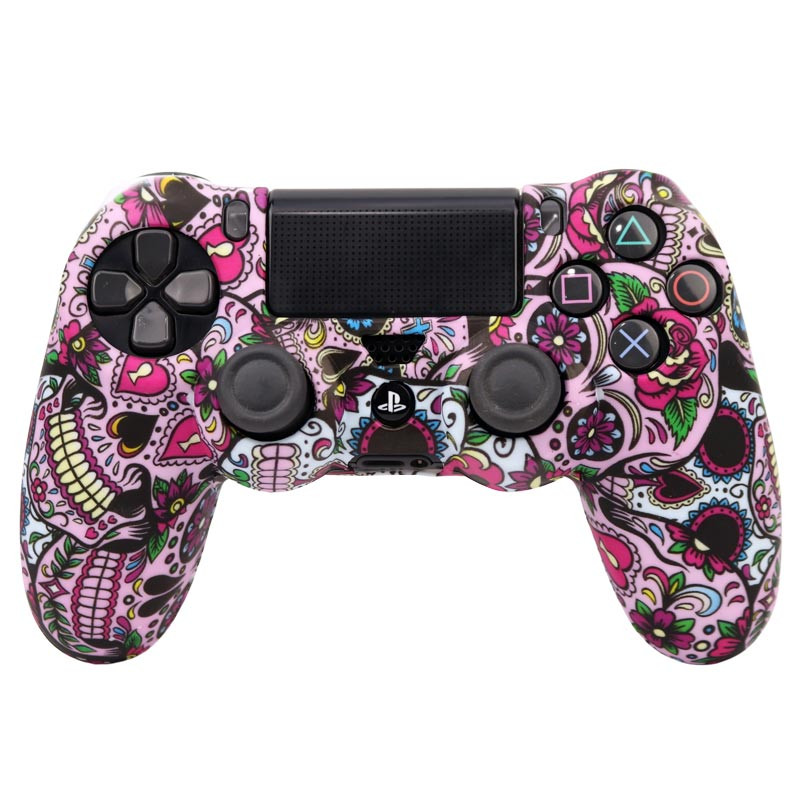 روکش دسته بازی PS4 طرح کله اسکلت و گل کد 3