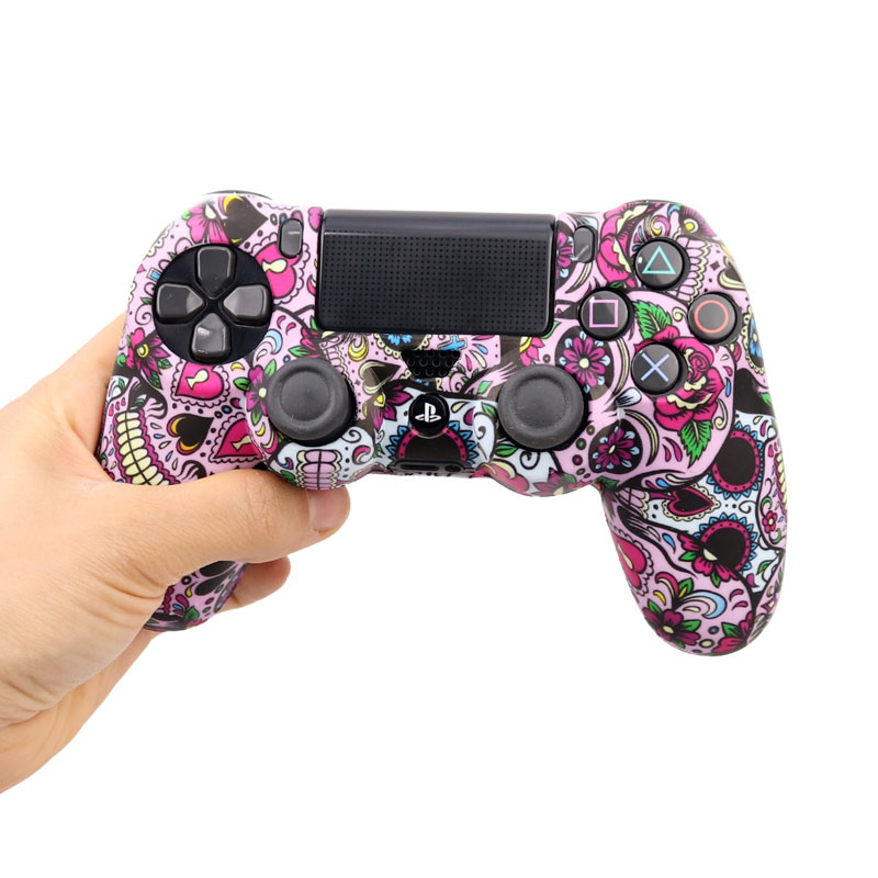 روکش دسته بازی PS4 طرح کله اسکلت و گل کد 3