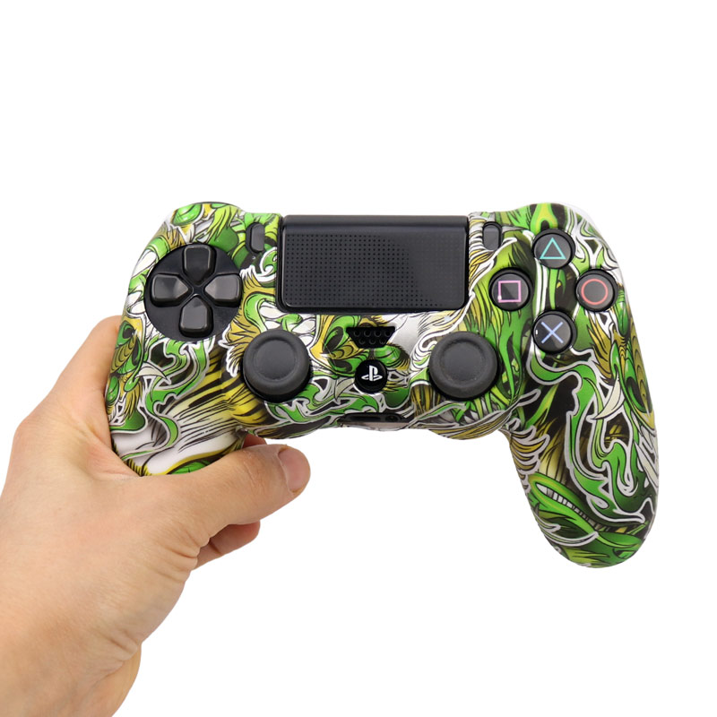 روکش دسته بازی PS4 طرح اژدها زمینه سبز کد 4