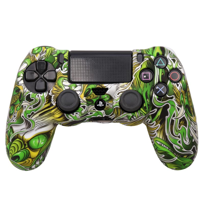 روکش دسته بازی PS4 طرح اژدها زمینه سبز کد 4