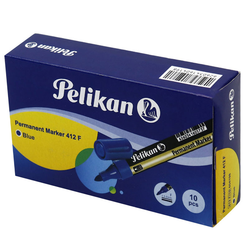 ماژیک معمولی پلیکان نوک گرد Pelikan 412F بسته 10 عددی