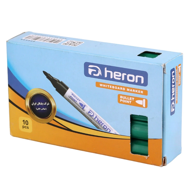 ماژیک وایت برد هرون نوک گرد Heron بسته 10 عددی