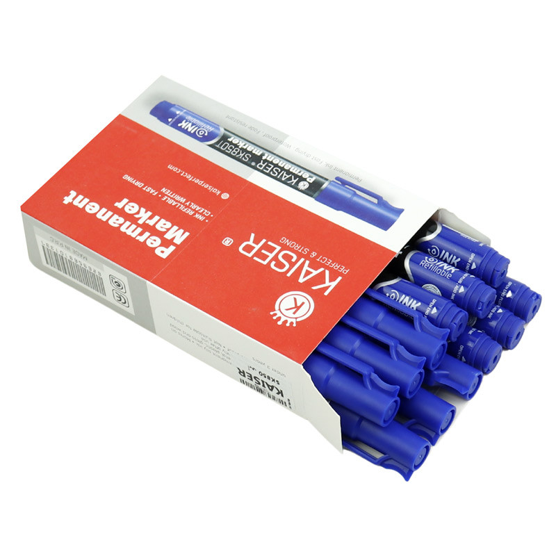 ماژیک معمولی کایزر نوک تخت Kaiser SK850 بسته 12 عددی