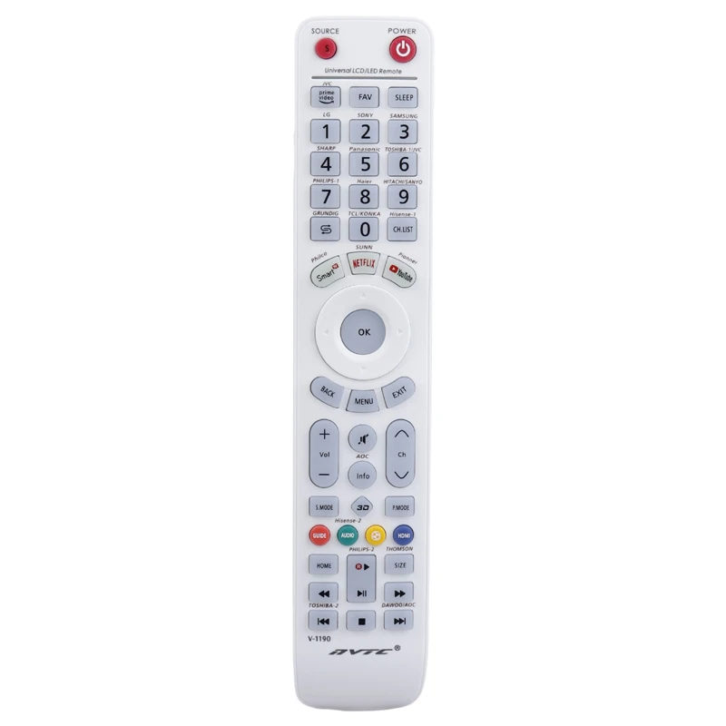 کنترل تلویزیون آر وی تی سی Rvtc V-1190