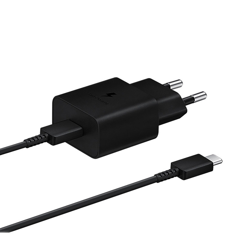 شارژر دیواری فست شارژ Samsung EP-T1510 2A PD 15W Type-C + کابل تایپ سی