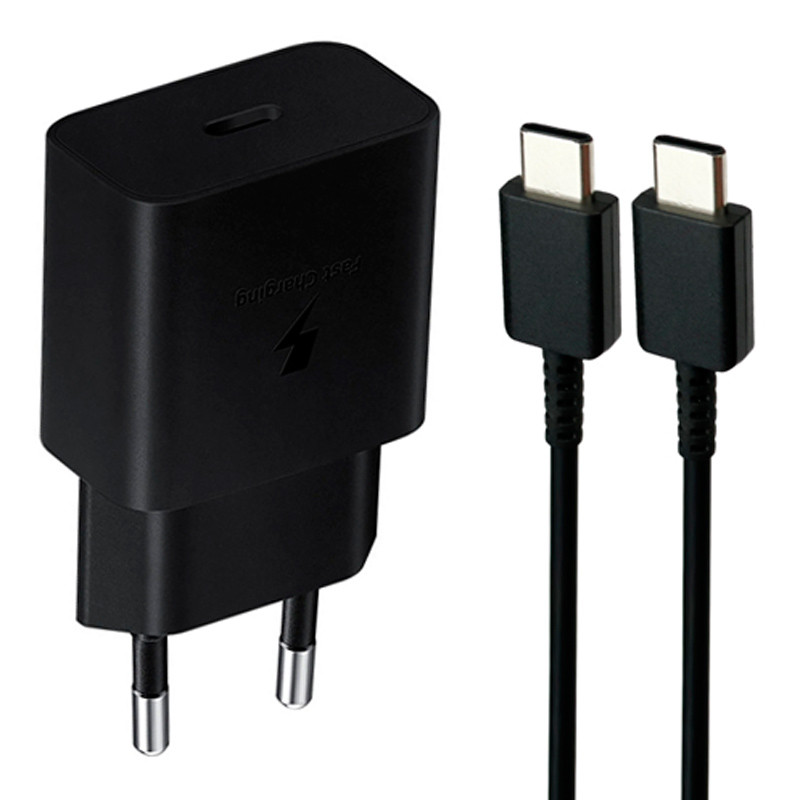 شارژر دیواری فست شارژ Samsung EP-T1510 2A PD 15W Type-C + کابل تایپ سی