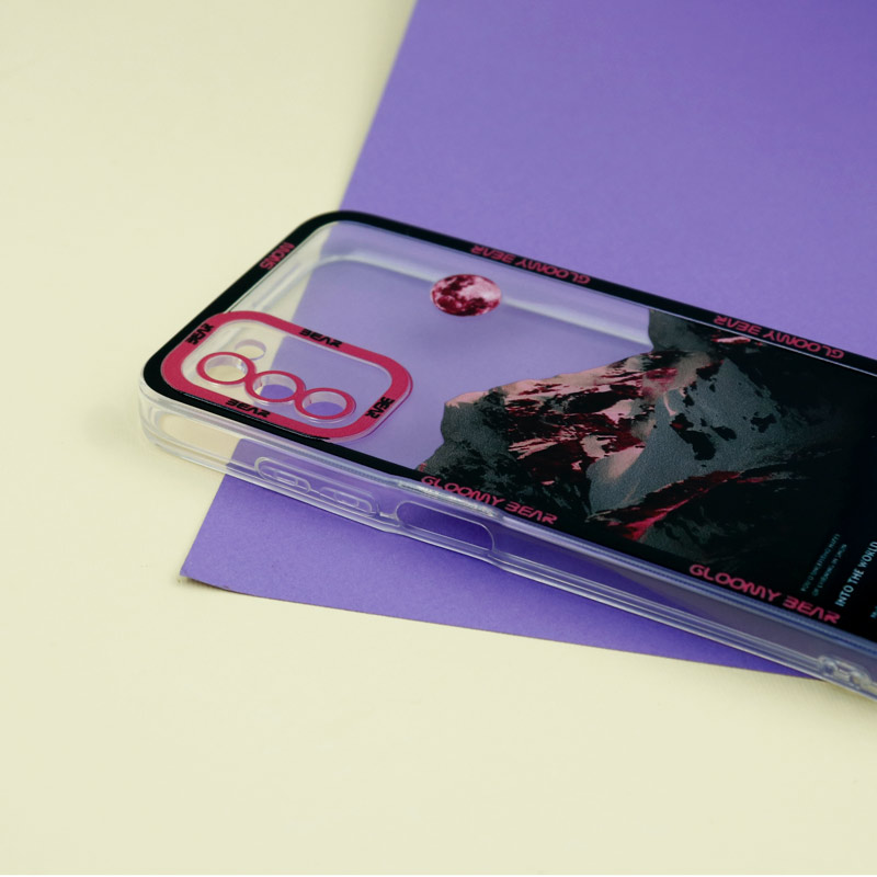 قاب ژله ای شفاف طرح کوهستان محافظ لنزدار Samsung Galaxy A02s