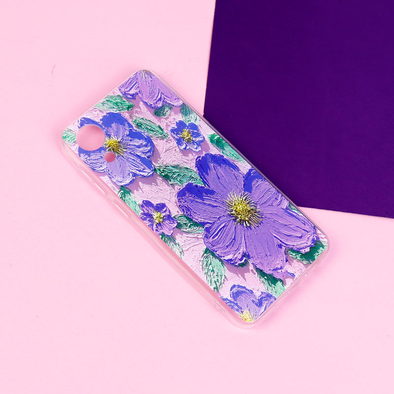 قاب ژله ای طرحدار گل برجسته محافظ لنزدار Samsung Galaxy A03 Core