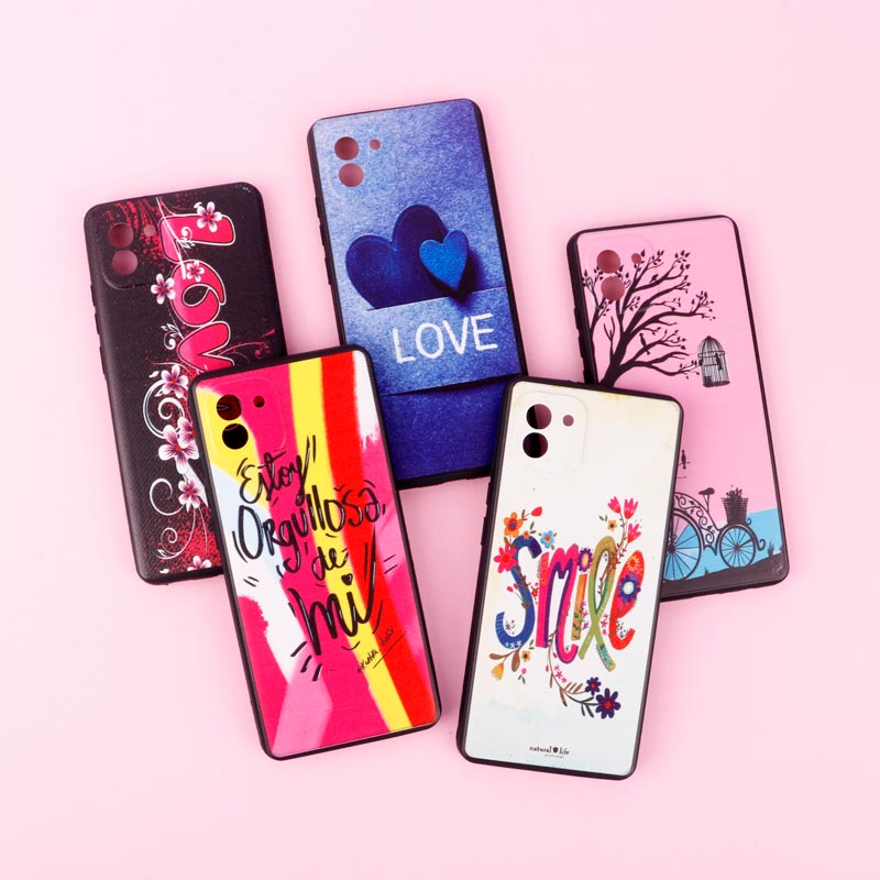 قاب دور ژله ای طرحدار دخترانه محافظ لنزدار ایرانی Samsung Galaxy A03