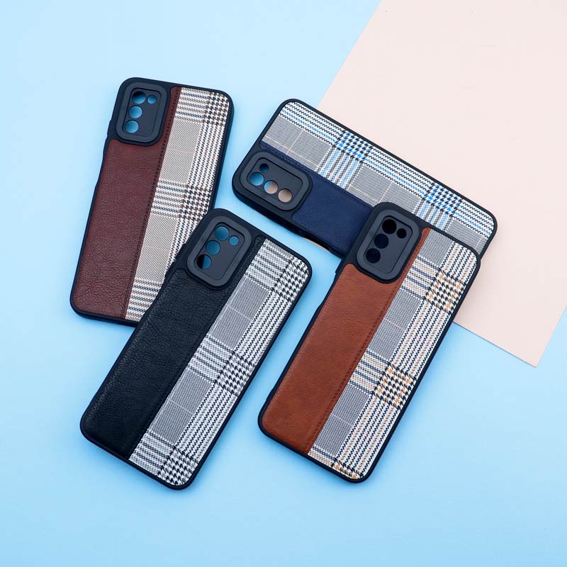 قاب چرمی پارچه ای محافظ لنزدار Samsung Galaxy A03s