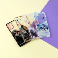 قاب ژله ای شفاف طرح کوهستان محافظ لنزدار Samsung Galaxy A03s