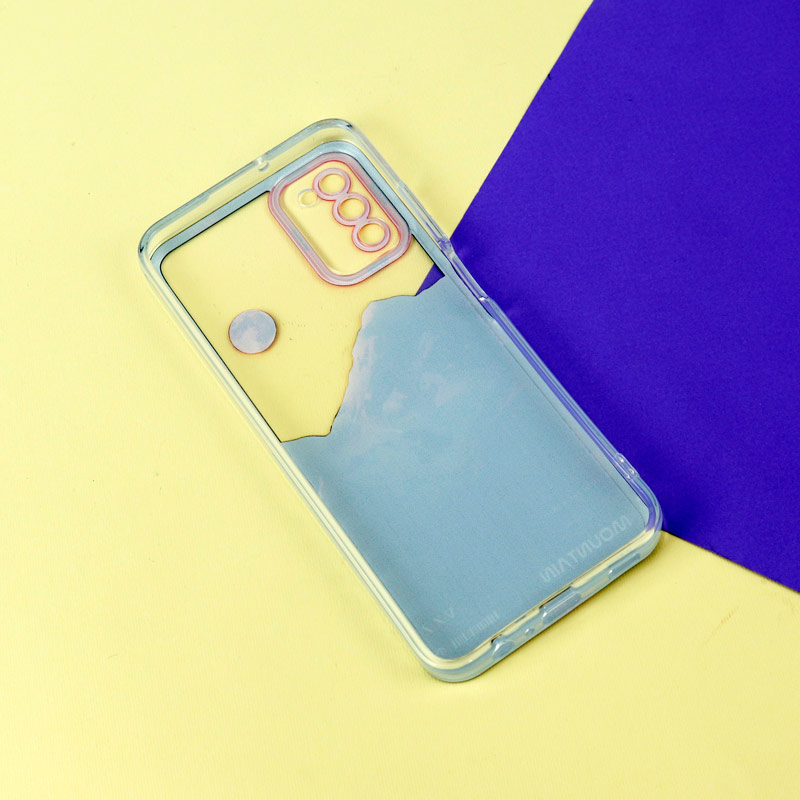 قاب ژله ای شفاف طرح کوهستان محافظ لنزدار Samsung Galaxy A03s