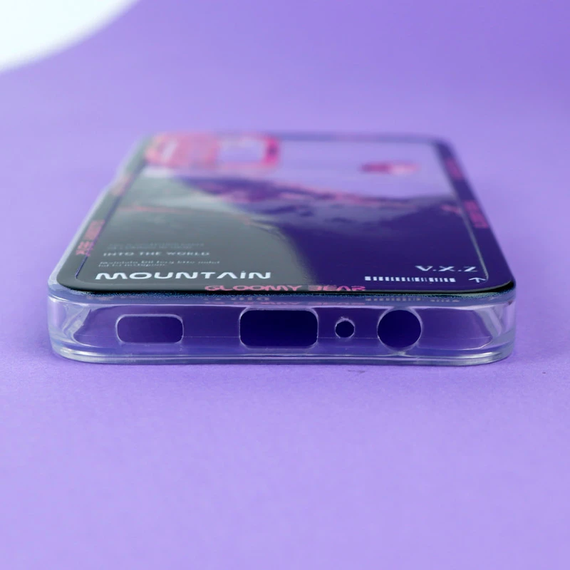 قاب ژله ای شفاف طرح کوهستان محافظ لنزدار Samsung Galaxy A03s