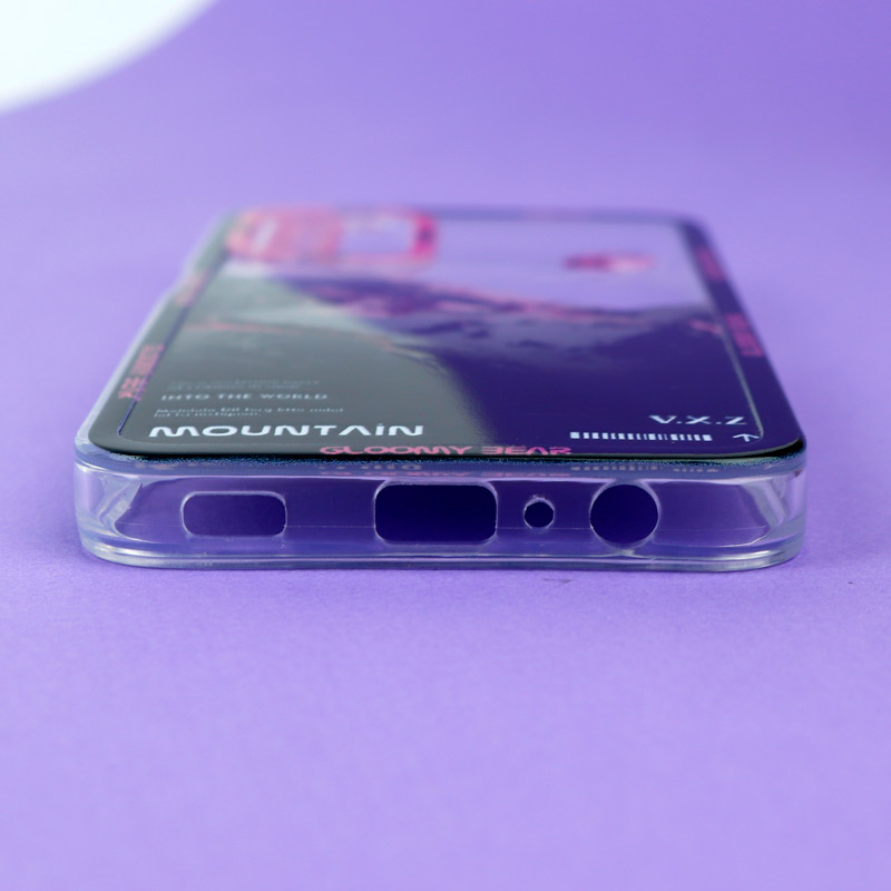 قاب ژله ای شفاف طرح کوهستان محافظ لنزدار Samsung Galaxy A03s