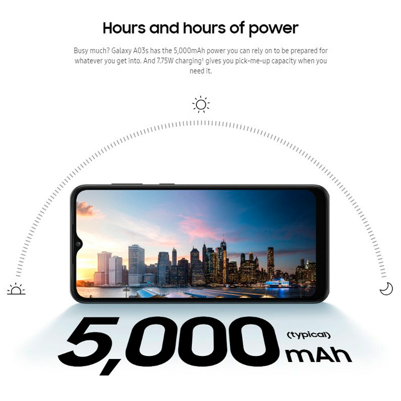 گوشی موبایل سامسونگ Samsung Galaxy A03s Dual Sim ظرفیت 64 گیگابایت و رم 4 گیگابایت