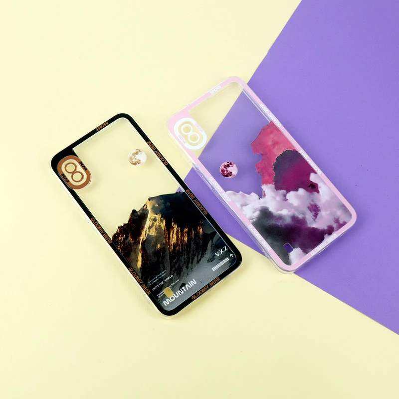 قاب ژله ای شفاف طرح کوهستان محافظ لنزدار Samsung Galaxy A10