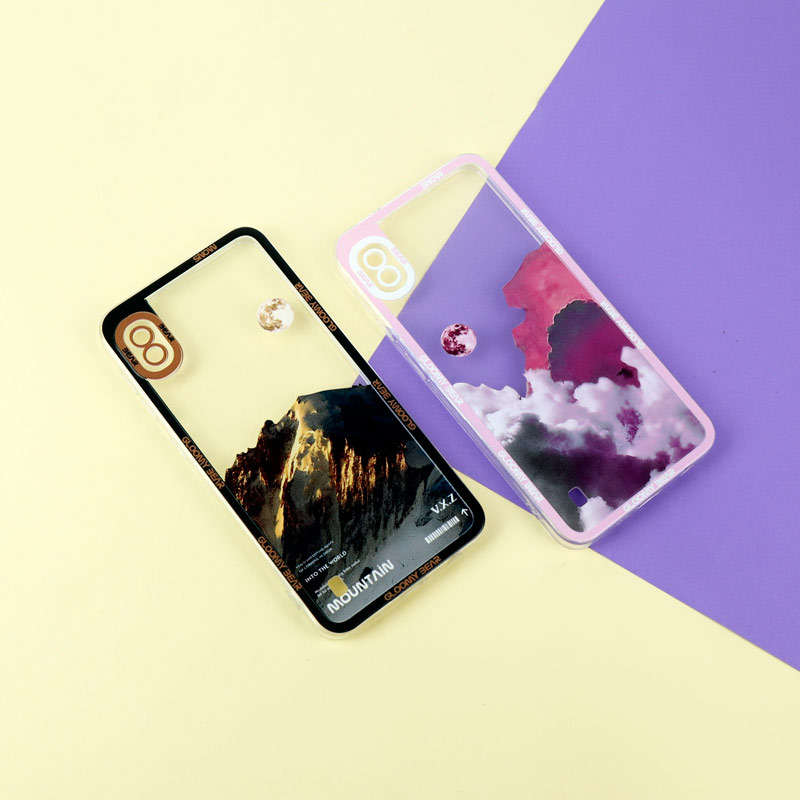 قاب ژله ای شفاف طرح کوهستان محافظ لنزدار Samsung Galaxy A10