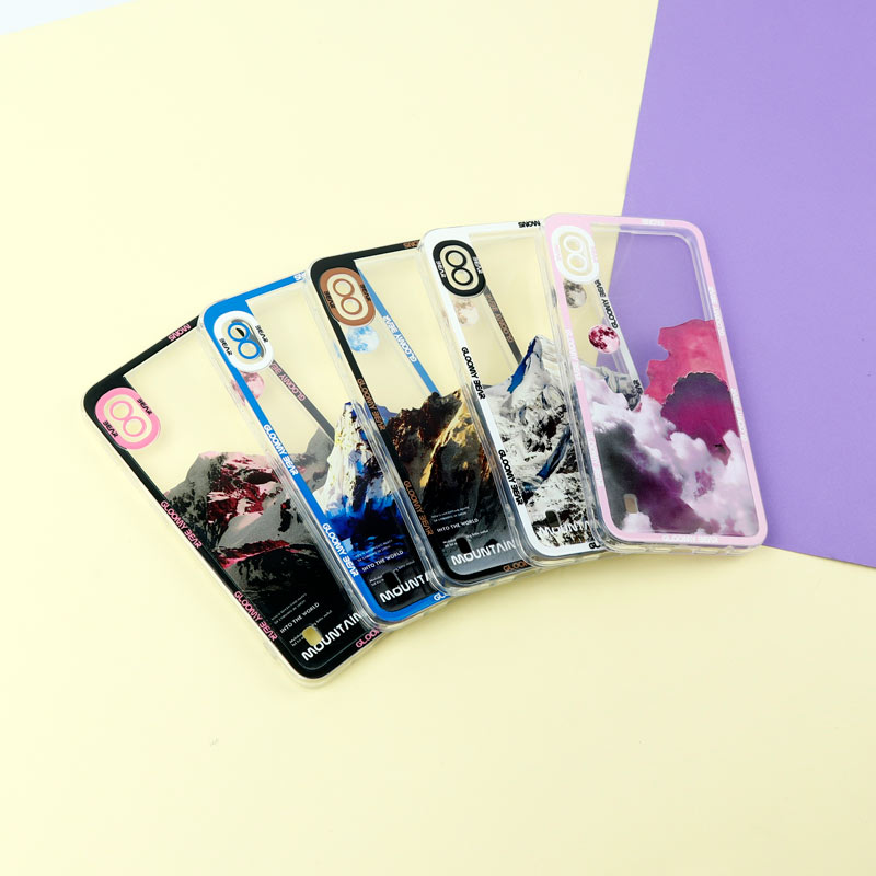 قاب ژله ای شفاف طرح کوهستان محافظ لنزدار Samsung Galaxy A10