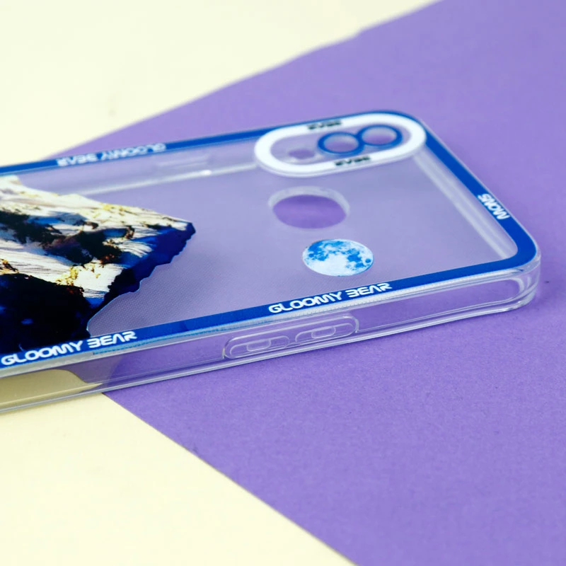 قاب ژله ای شفاف طرح کوهستان محافظ لنزدار Samsung Galaxy A10s