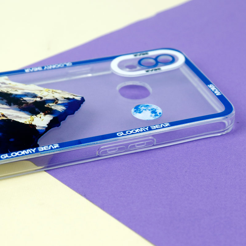 قاب ژله ای شفاف طرح کوهستان محافظ لنزدار Samsung Galaxy A10s