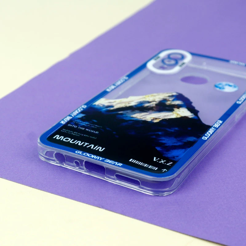 قاب ژله ای شفاف طرح کوهستان محافظ لنزدار Samsung Galaxy A10s