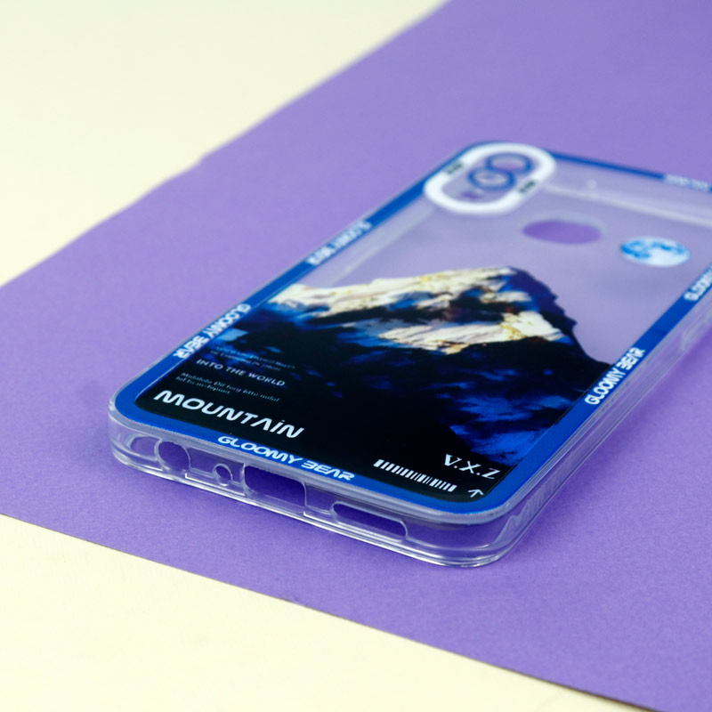 قاب ژله ای شفاف طرح کوهستان محافظ لنزدار Samsung Galaxy A10s