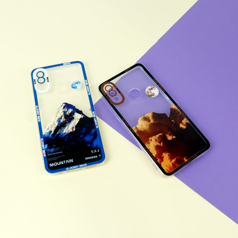 قاب ژله ای شفاف طرح کوهستان محافظ لنزدار Samsung Galaxy A10s