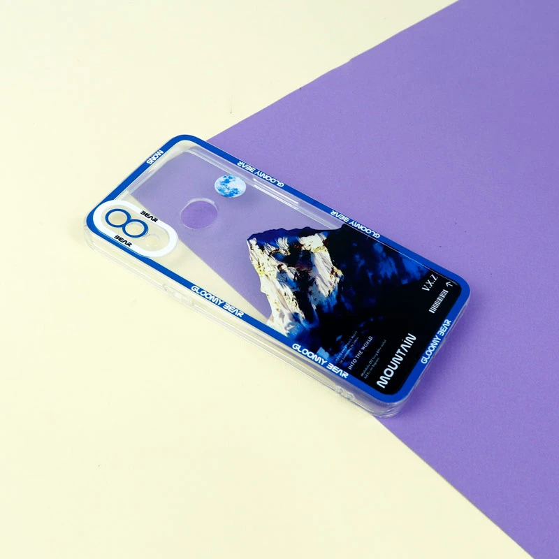 قاب ژله ای شفاف طرح کوهستان محافظ لنزدار Samsung Galaxy A10s