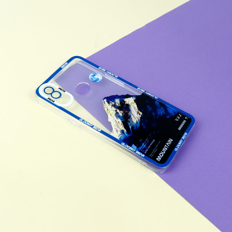 قاب ژله ای شفاف طرح کوهستان محافظ لنزدار Samsung Galaxy A10s