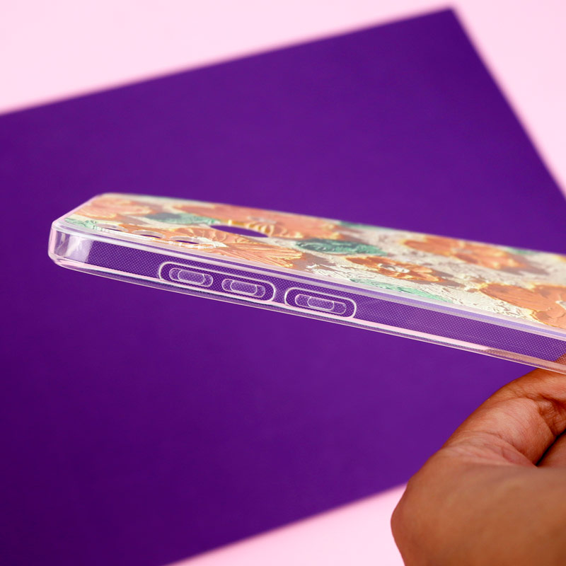 قاب ژله ای طرحدار گل برجسته محافظ لنزدار Samsung Galaxy A11