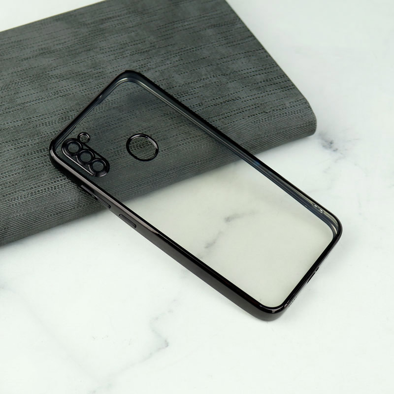 قاب شفاف دور رنگی محافظ لنزدار Samsung Galaxy A11