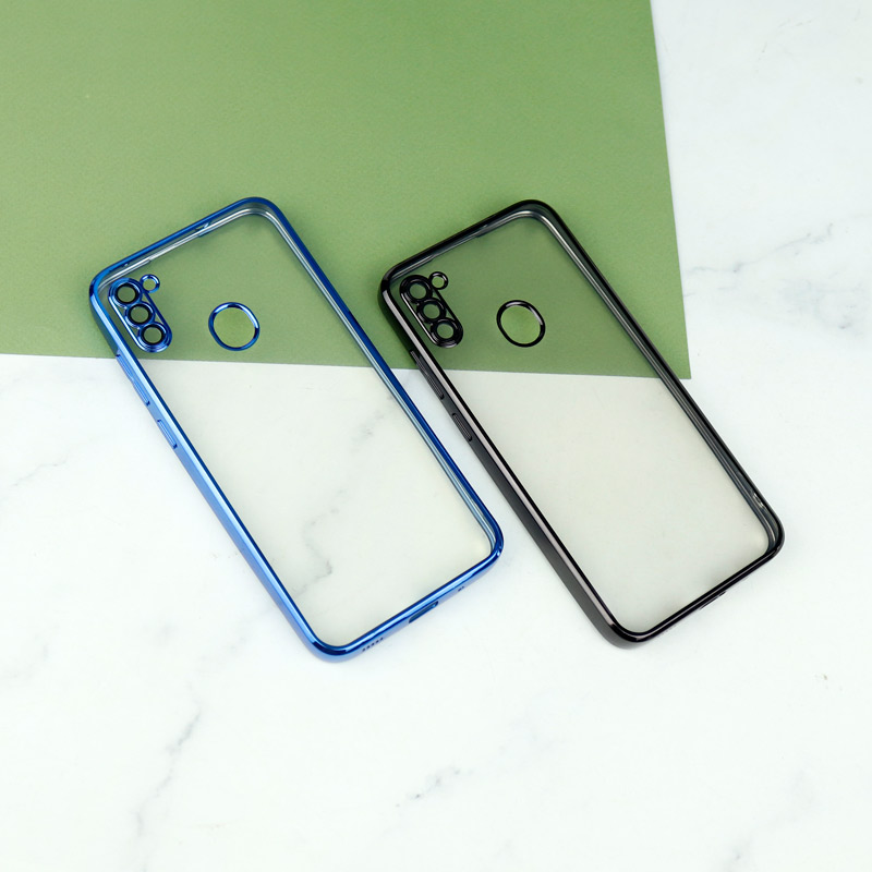 قاب شفاف دور رنگی محافظ لنزدار Samsung Galaxy A11