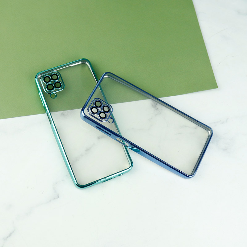 قاب شفاف دور رنگی محافظ لنزدار Samsung Galaxy A12