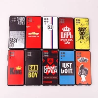 قاب سامسونگ Galaxy A12 دور ژله ای طرح دار پسرانه محافظ لنزدار ایرانی