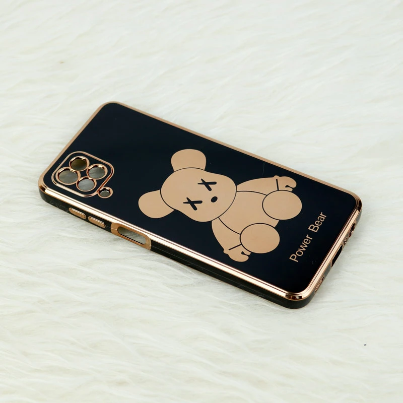 قاب My Case Power Bear سامسونگ Galaxy A12 محافظ لنزدار
