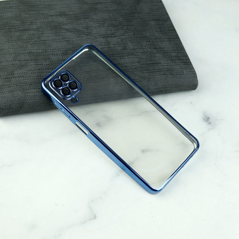 قاب شفاف دور رنگی محافظ لنزدار Samsung Galaxy A12