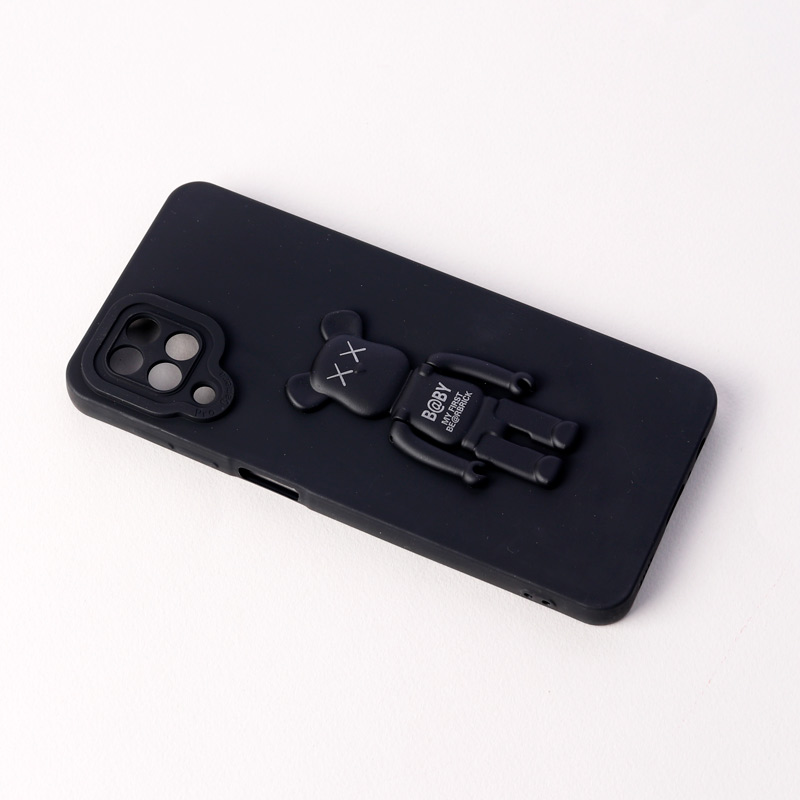 قاب سیلیکونی Bearbrick محافظ لنزدار Samsung Galaxy A12