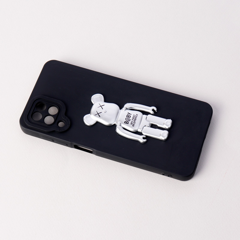 قاب سیلیکونی Bearbrick محافظ لنزدار Samsung Galaxy A12