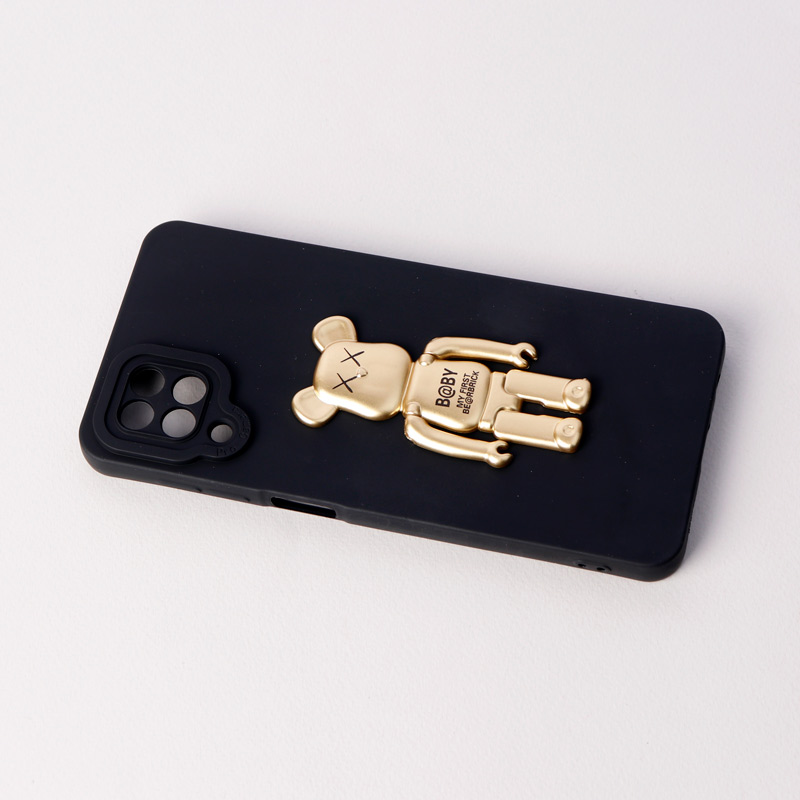 قاب سیلیکونی Bearbrick محافظ لنزدار Samsung Galaxy A12