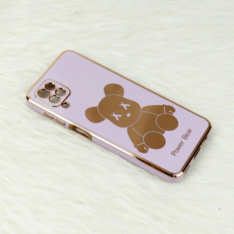 قاب My Case Power Bear سامسونگ Galaxy A12 محافظ لنزدار