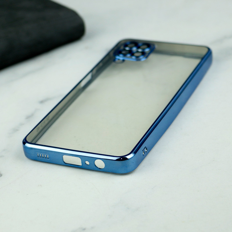 قاب شفاف دور رنگی محافظ لنزدار Samsung Galaxy A12