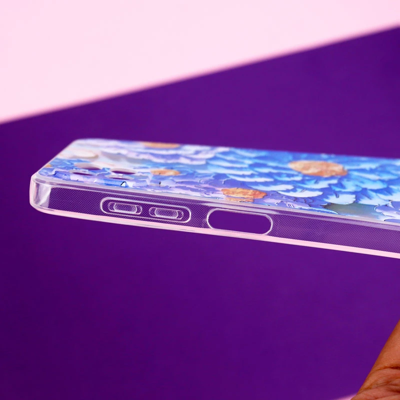 قاب ژله ای طرحدار گل برجسته محافظ لنزدار Samsung Galaxy A12