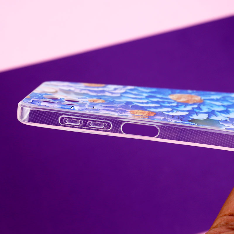 قاب ژله ای طرحدار گل برجسته محافظ لنزدار Samsung Galaxy A12