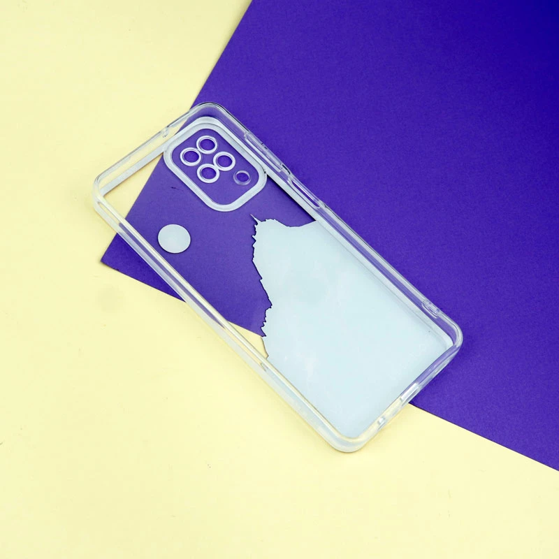 قاب ژله ای شفاف طرح کوهستان محافظ لنزدار Samsung Galaxy A12