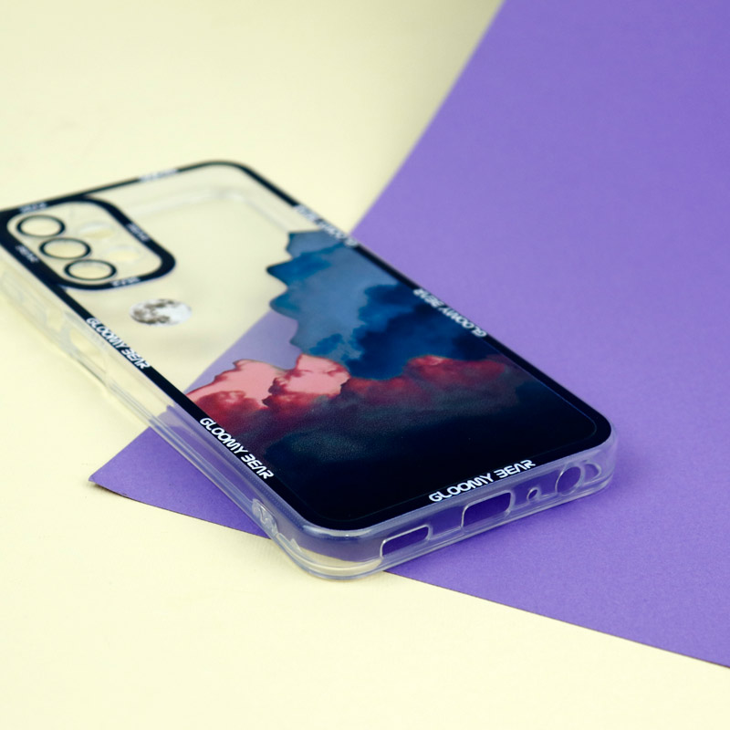 قاب ژله ای شفاف طرح کوهستان محافظ لنزدار Samsung Galaxy A13 4G