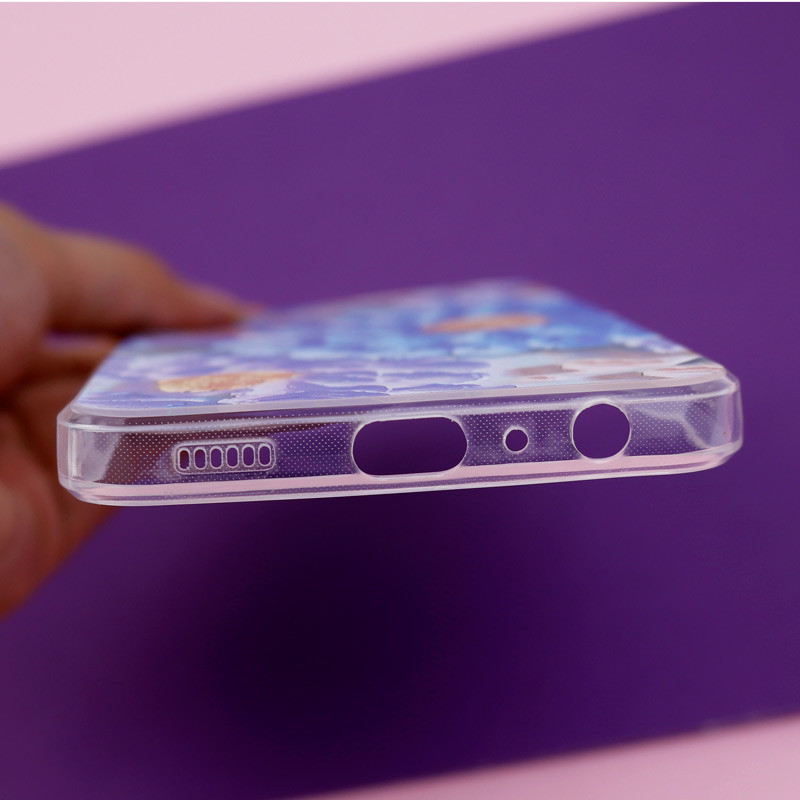 قاب ژله ای طرحدار گل برجسته محافظ لنزدار Samsung Galaxy A13 4G