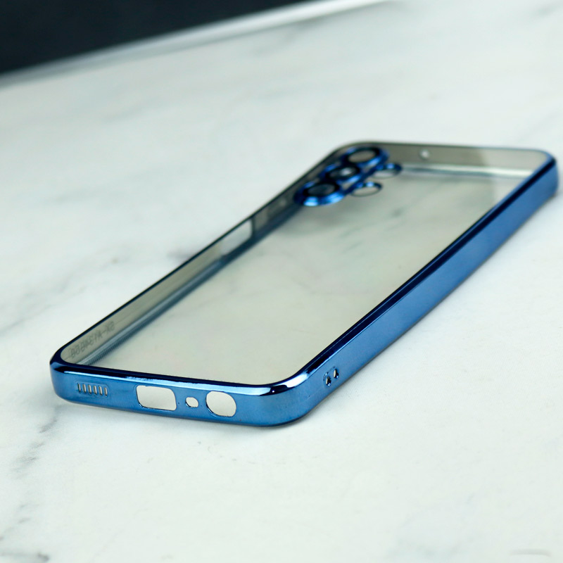 قاب شفاف دور رنگی محافظ لنزدار Samsung Galaxy A13 4G